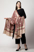 Women's Aari Embroidery Jammawar Wool Shawl